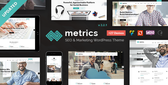 Download Metrics – SEO, Digital Marketing, Social Media WordPress Theme Nulled 