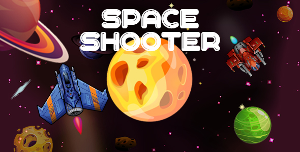 Download Space Shooter : android game with share and review button-easy to reskin Nulled 