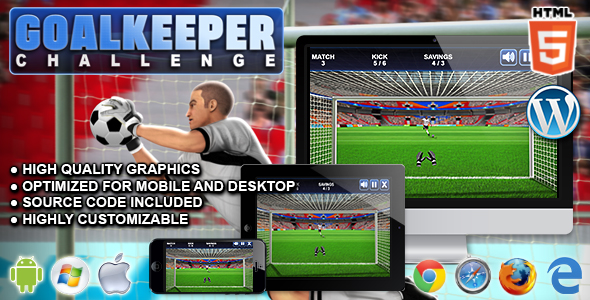 Download Goalkeeper Challenge – HTML5 Sport Game Nulled 