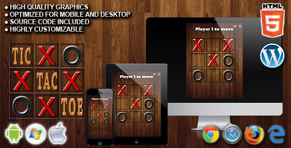 Download Tic Tac Toe – HTML5 Game Nulled 