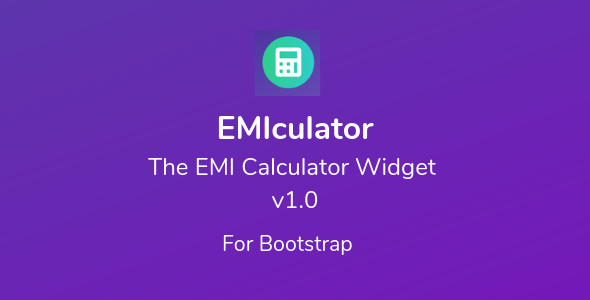 Download EMIculator – The EMI Calculator Widget Nulled 