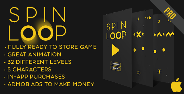 Download Spin Loop – Fun Arcade Game IOS Template + easy to reskine + AdMob Nulled 