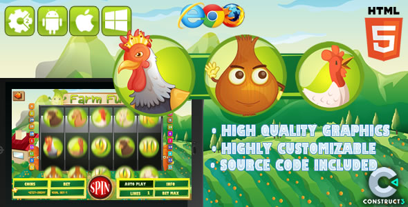Download Slot Machine – Farm Fun HTML5 Game (CAPX) Nulled 