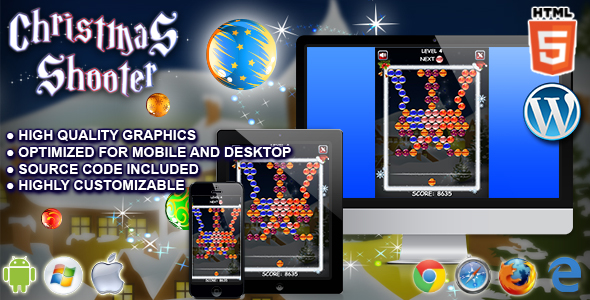 Download Christmas Shooter – HTML5 Game Nulled 