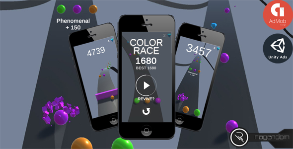 Download Color Race – Complete Unity Game + Admob Nulled 