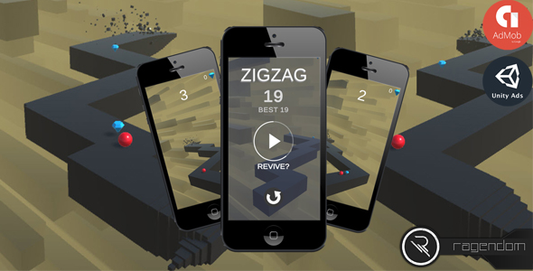 Download ZigZag – Complete Unity Game + Admob Nulled 