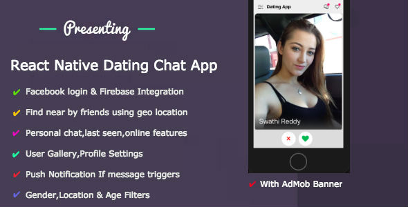 Download React Native Dating Mobile App – IOS & Android With Backend Nulled 