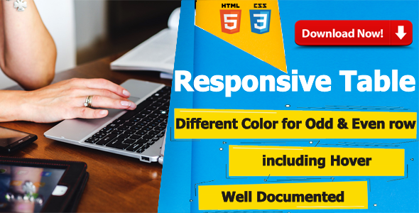 Download Dear’s Responsive CSS Table for HTML, HTML5, Bootstrap Websites Nulled 
