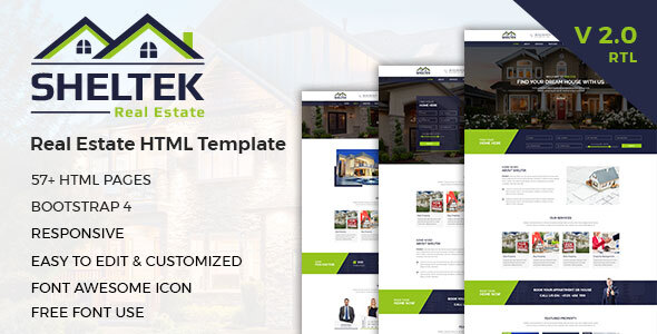 Download Sheltek – Real Estate HTML Template + RTL Nulled 