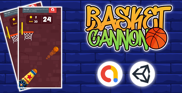Download Cannon Shooting Basket Ball Complete Unity Game Nulled 