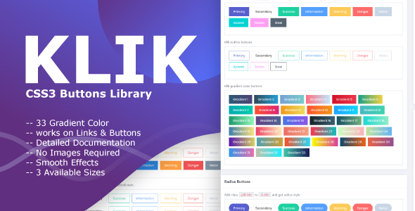 Download Klik – CSS3 Buttons Nulled 