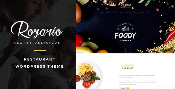 Download Rozario – Restaurant & Food WordPress Theme Nulled 