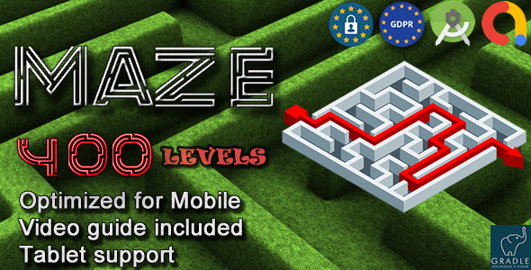 Download Maze 400 (Admob + GDPR + Android Studio) Nulled 