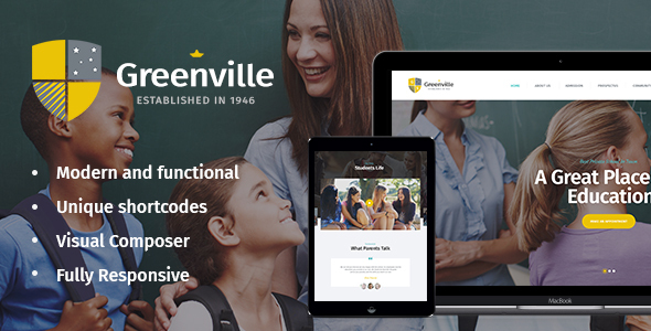 Download Greenville | A Private School & University Education WordPress Theme Nulled 