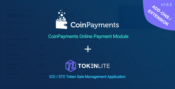 Download CoinPayments Pay Module for TokenLite – Online Crypto Payment Addon Nulled 