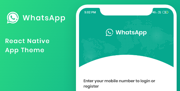 Download WhatsApp React Native Theme Nulled 