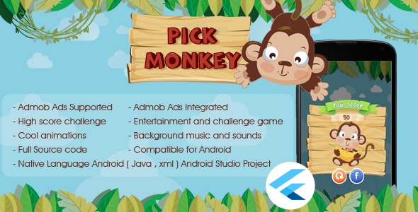 Download pick Monkey Android & iOS Admob Ads Nulled 