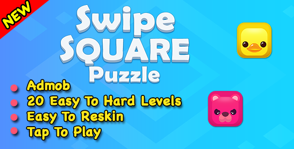 Download Swipe Square Puzzle Game + Ready For Publish + Android Studio Nulled 