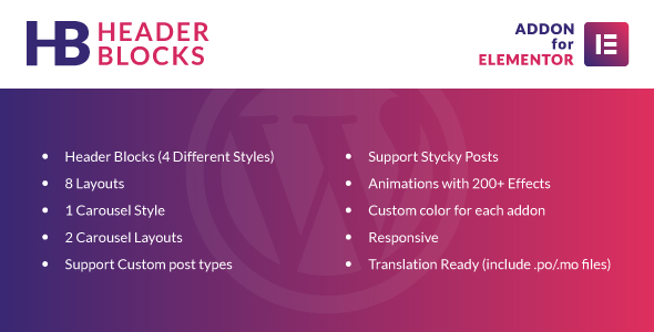 Download Header Blocks for Elementor – WordPress Plugin Nulled 