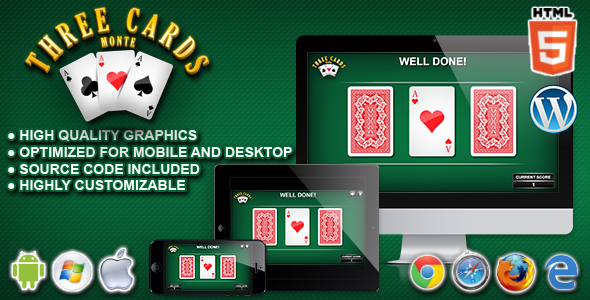 Download 3 Cards Monte – HTML5 Casino Game Nulled 