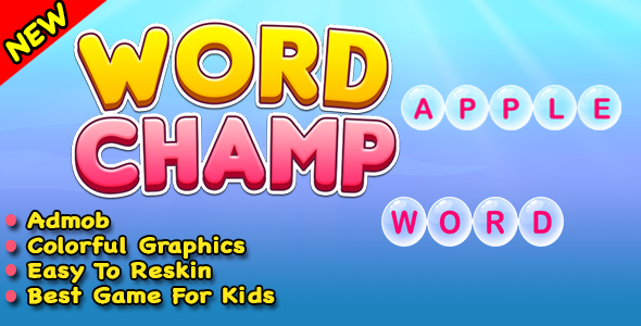 Download Word Champ + Word Typing Trivia Puzzle Game For Android & IOS In Unity Nulled 
