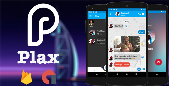 Download Plax – Android Chatting App with Voice/Video Calls Nulled 