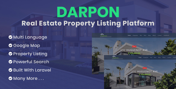 Download DARPON – Real Estate Property Listing Platform Nulled 
