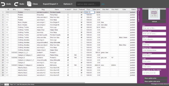 [Download] Bulk Spreadsheet Product Manager for WooCommerce and WP E-commerce 
