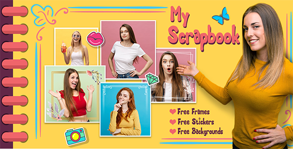 Download Photo Collage – ScrapeBook Photo Mixer, Digital ScrapeBook Album Nulled 
