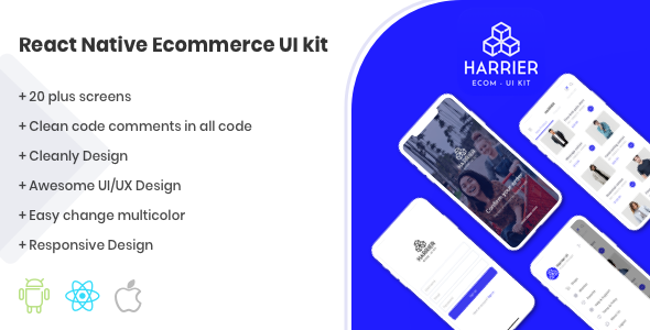 Download Harrier – React Native E-Commerce UI Kit Template Nulled 
