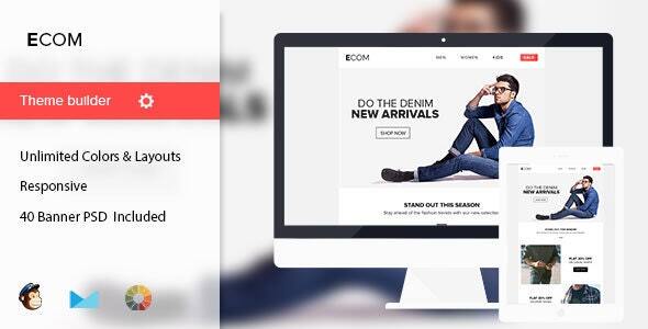 Download Ecom – Minimal Email Template + 40 Banners Nulled 