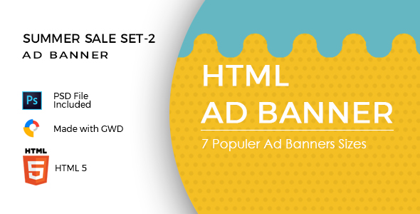 Download HTML Ad Banners – Summer Sale Set 2 Nulled 
