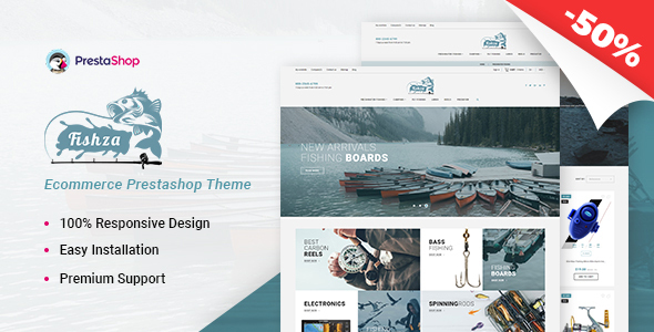 Download Fishza – Fishing Store Template Nulled 