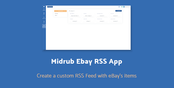 Download Midrub Ebay RSS – Create RSS Feeds with Ebay’s Products Nulled 