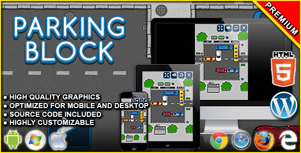 Download Parking Block – HTML5 Puzzle Game Nulled 