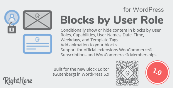 Download Blocks by User Role for WordPress Nulled 