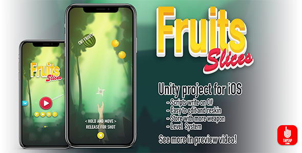 Download Fruit Slices – Unity game for iOS Nulled 