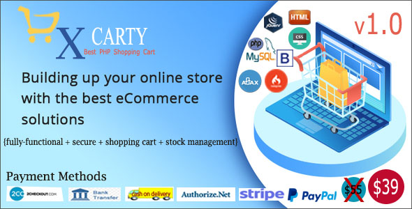 Download xCarty – E-commerce System with Stock Management Nulled 