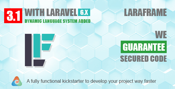 Download Laraframe – Laravel Kickstarter 3.1 Nulled 