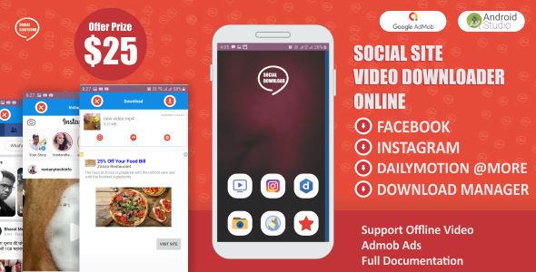 Download Social Download | Videos Downloader For All Social Media Sites With Admob Ads Nulled 