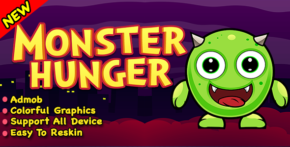 Download Monster Hunger + Best Halloween Game 2019 + Ready To Published Nulled 