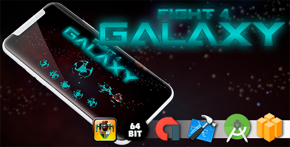 Download Fight 4 Galaxy Android iOS Buildbox Game Template with Several Ads Integrated Nulled 