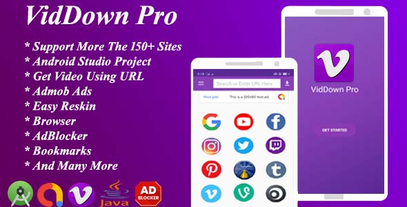 Download VidDown Pro – Ultimate Video Downloader Nulled 