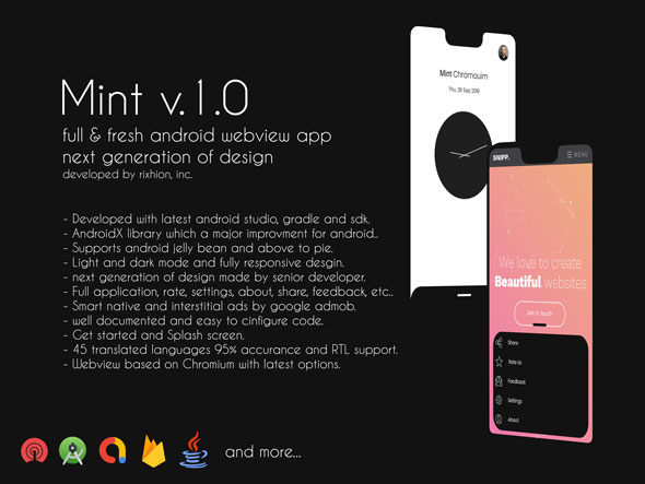 Download Mint | Full & Fresh Android WebView App Nulled 