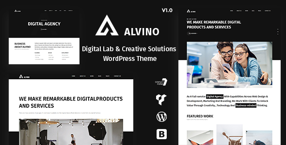 Download Alvino – Digital Lab & Creative Solutions WordPress Theme Nulled 
