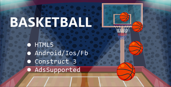 Download BasketBall HTML5 & Mobile Game (Construct 3) Nulled 