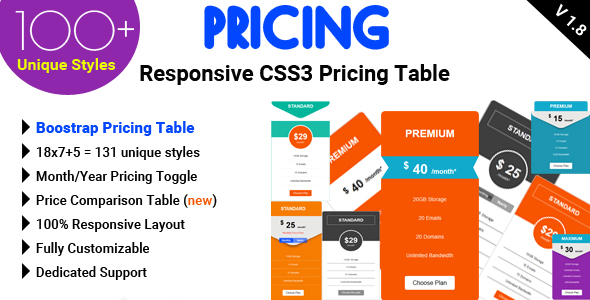 Download Pricing – Responsive CSS3 Pricing Table Nulled 