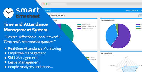 Download Smart Timesheet — Time and Attendance Management System Nulled 