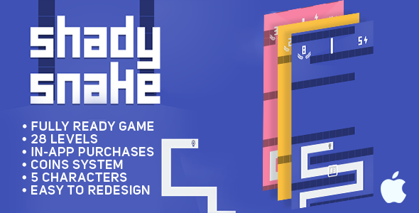 Download Shady Snake – IOS – Game Template Nulled 