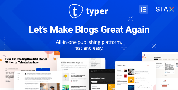 Download Typer – Amazing Blog and Multi Author Publishing Theme Nulled 